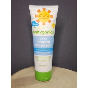 Babyganics Baby Sunscreen Lotion Mineral-Based SPF 50- 8 oz EXP 2/2026